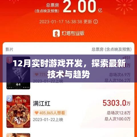 12月实时游戏开发新技术趋势探索