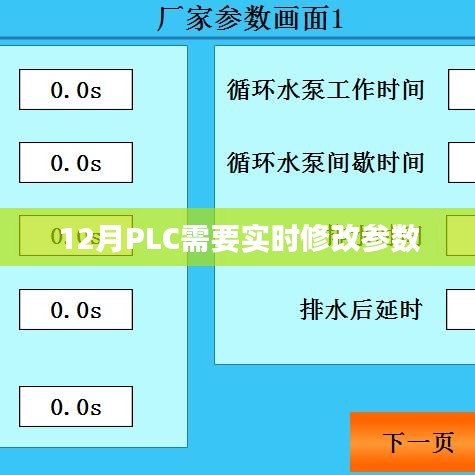 PLC实时修改参数指南