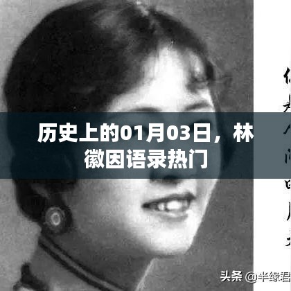 林徽因语录风靡,历史上的今日回顾