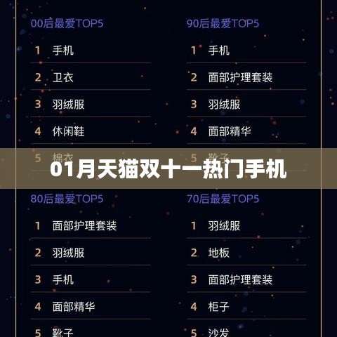 天猫双十一热门手机榜单揭晓
