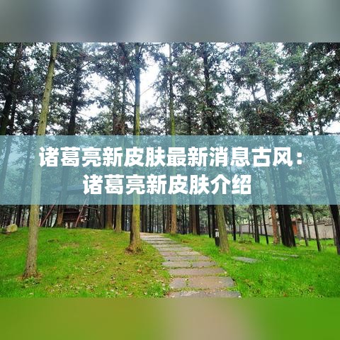 诸葛亮新皮肤最新消息古风:诸葛亮新皮肤介绍