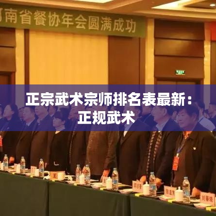 正宗武术宗师排名表最新：正规武术 