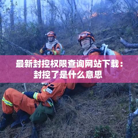 最新封控权限查询网站下载:封控了是什么意思