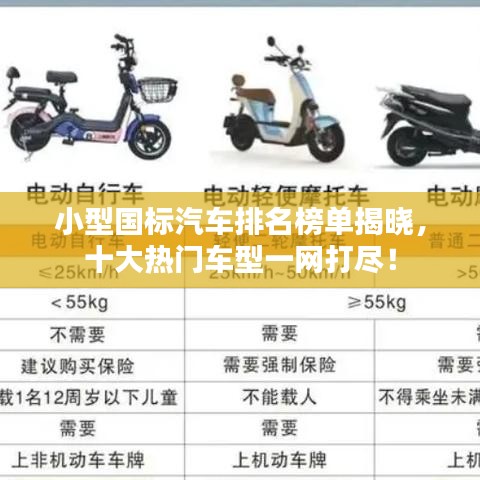 小型国标汽车排名榜单揭晓,十大热门车型一网打尽!