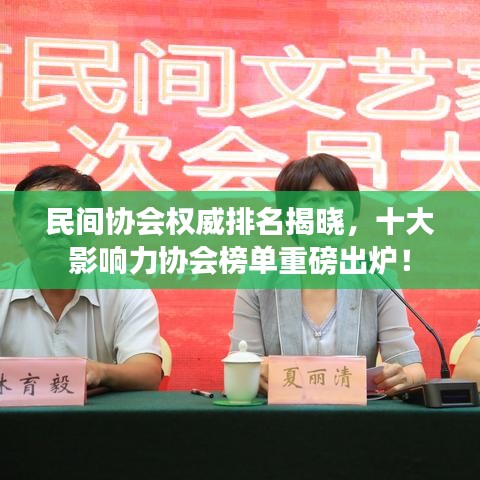 民间协会权威排名揭晓,十大影响力协会榜单重磅出炉!