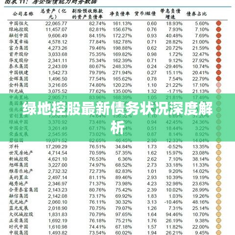 绿地控股最新债务状况深度解析