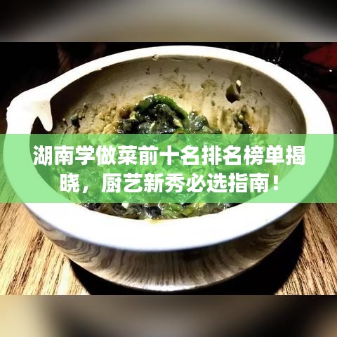 湖南学做菜前十名排名榜单揭晓，厨艺新秀必选指南！