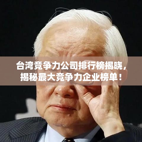 台湾竞争力公司排行榜揭晓，揭秘最大竞争力企业榜单！