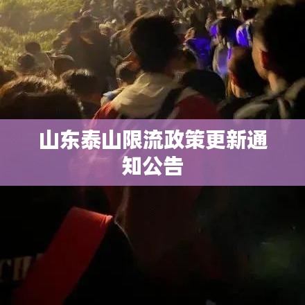 山东泰山限流政策更新通知公告