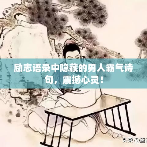 励志语录中隐藏的男人霸气诗句,震撼心灵!