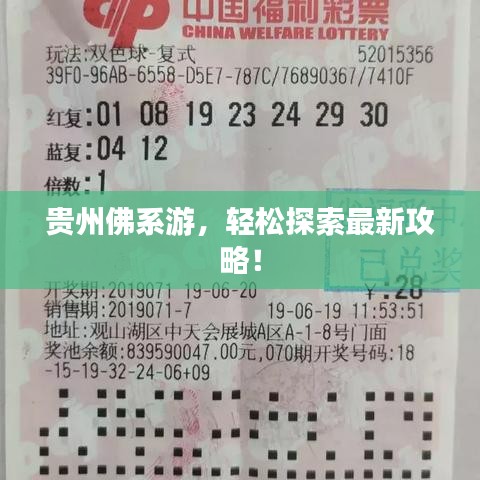 贵州佛系游，轻松探索最新攻略！