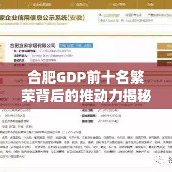 合肥GDP前十名繁荣背后的推动力揭秘