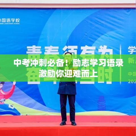 中考冲刺必备!励志学习语录激励你迎难而上