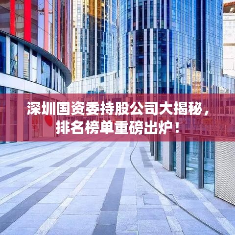 深圳国资委持股公司大揭秘，排名榜单重磅出炉！