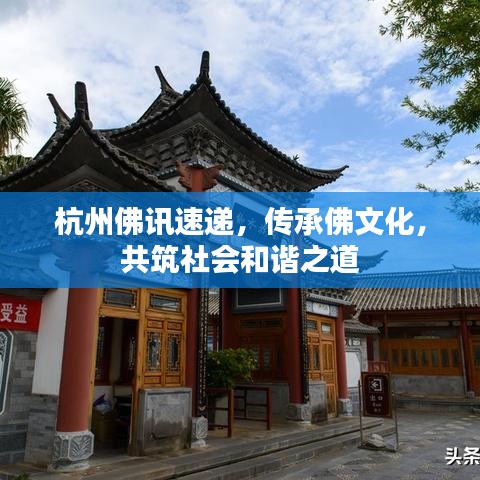 杭州佛讯速递,传承佛文化,共筑社会和谐之道