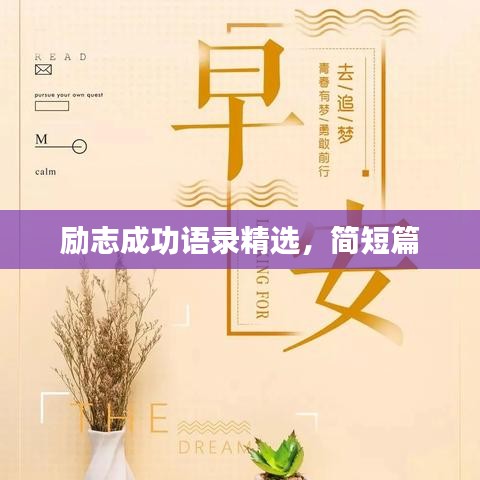 励志成功语录精选,简短篇