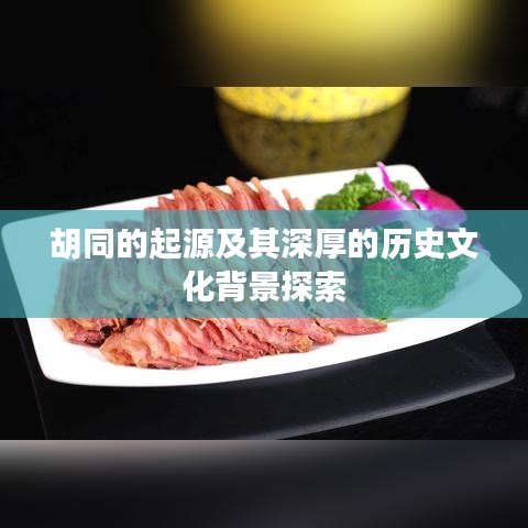 胡同的起源及其深厚的历史文化背景探索