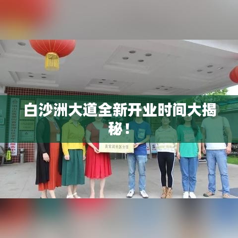 白沙洲大道全新开业时间大揭秘!