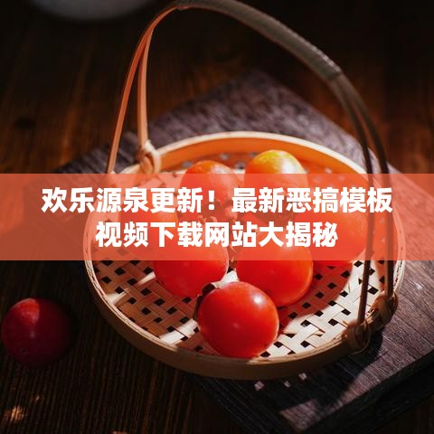 欢乐源泉更新!最新恶搞模板视频下载网站大揭秘