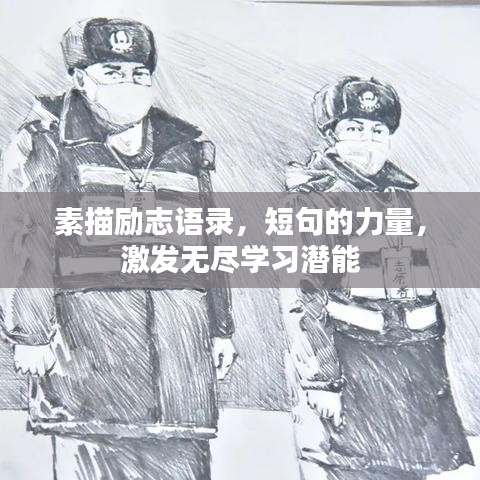 素描励志语录,短句的力量,激发无尽学习潜能