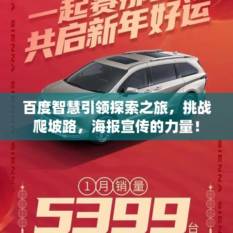 百度智慧引领探索之旅,挑战爬坡路,海报宣传的力量!